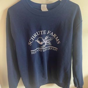 schrute farms crewneck sweatshirt